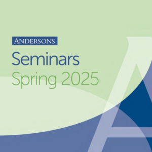 Andersons 2025 Seminar - Prospects for UK Agriculture