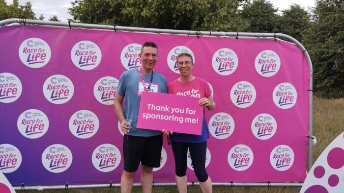 Caroline and Jim Take on Race for Life